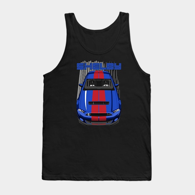 Shelby GT500 S197 - Blue & Red Tank Top by V8social